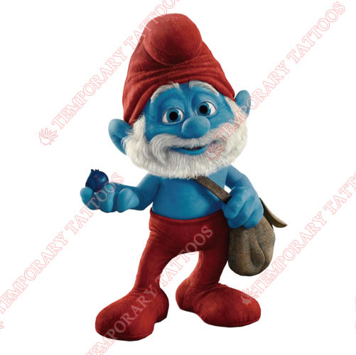 The Smurfs Customize Temporary Tattoos Stickers NO.3478